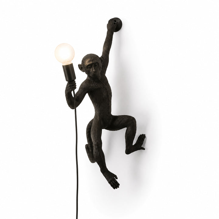 Whimsical Monkey Sculpture Wall Lamp 5