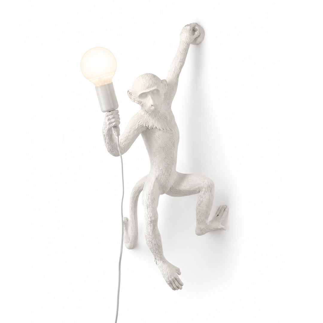 Whimsical Monkey Sculpture Wall Lamp 6