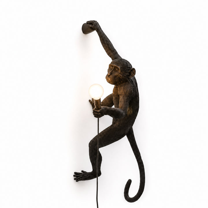 Whimsical Monkey Sculpture Wall Lamp 7