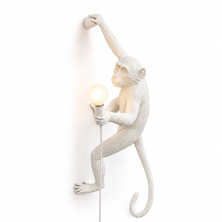 Whimsical Monkey Sculpture Wall Lamp 8