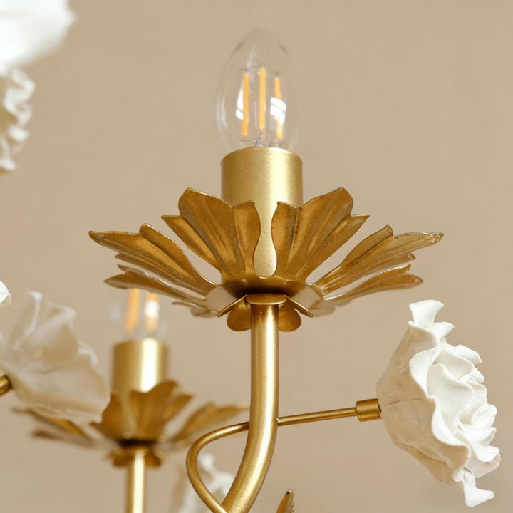 White Rose Crystal Chandelier 9