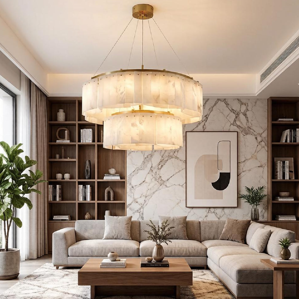 Willamette Alabaster Chandelier 2