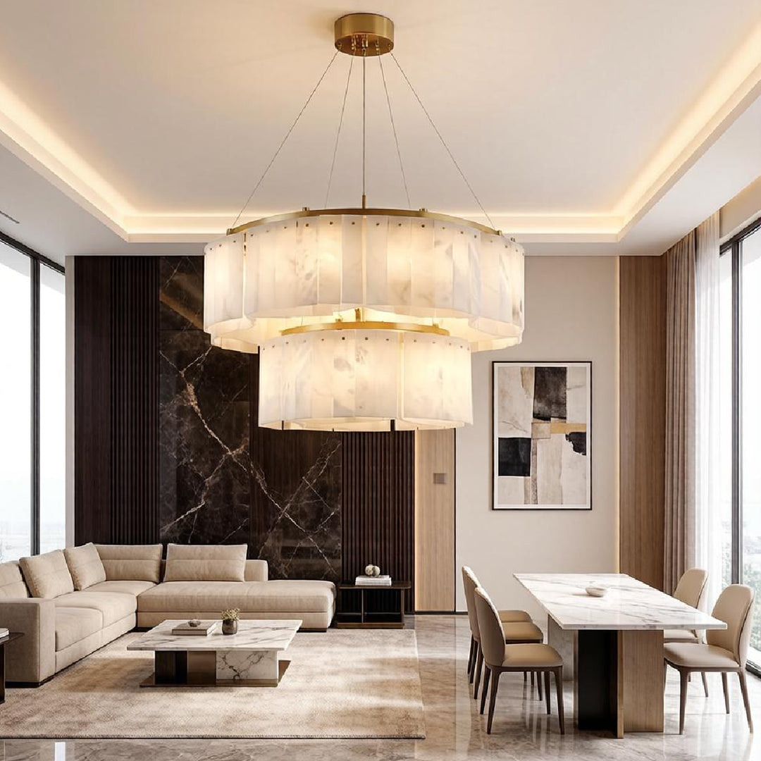 Willamette Alabaster Chandelier 3