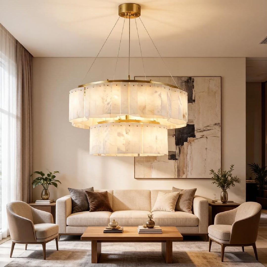 Willamette Alabaster Chandelier 4