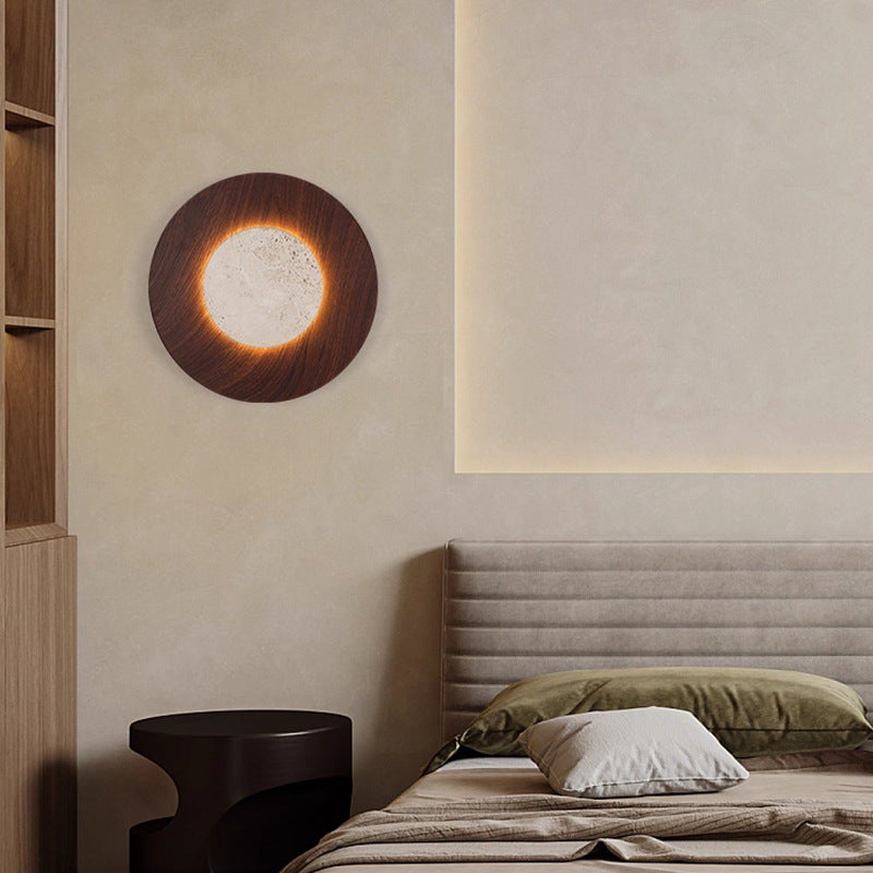 Yellow Travertine Wall Lamp