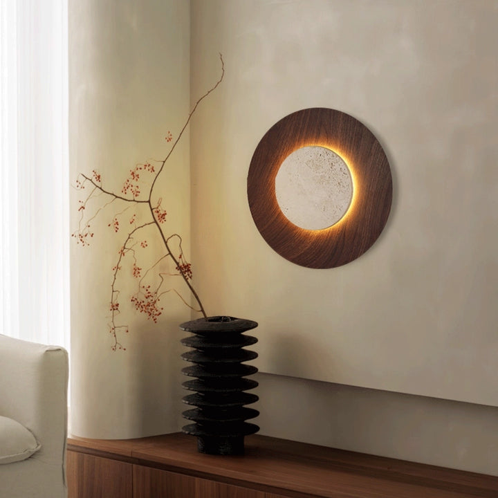 Yellow Travertine Wall Lamp