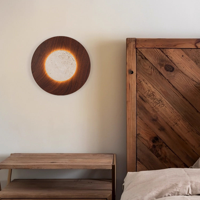 Yellow Travertine Wall Lamp