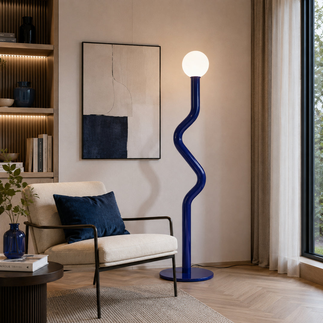 Zevorune Wavy Globe Floor Lamp 3