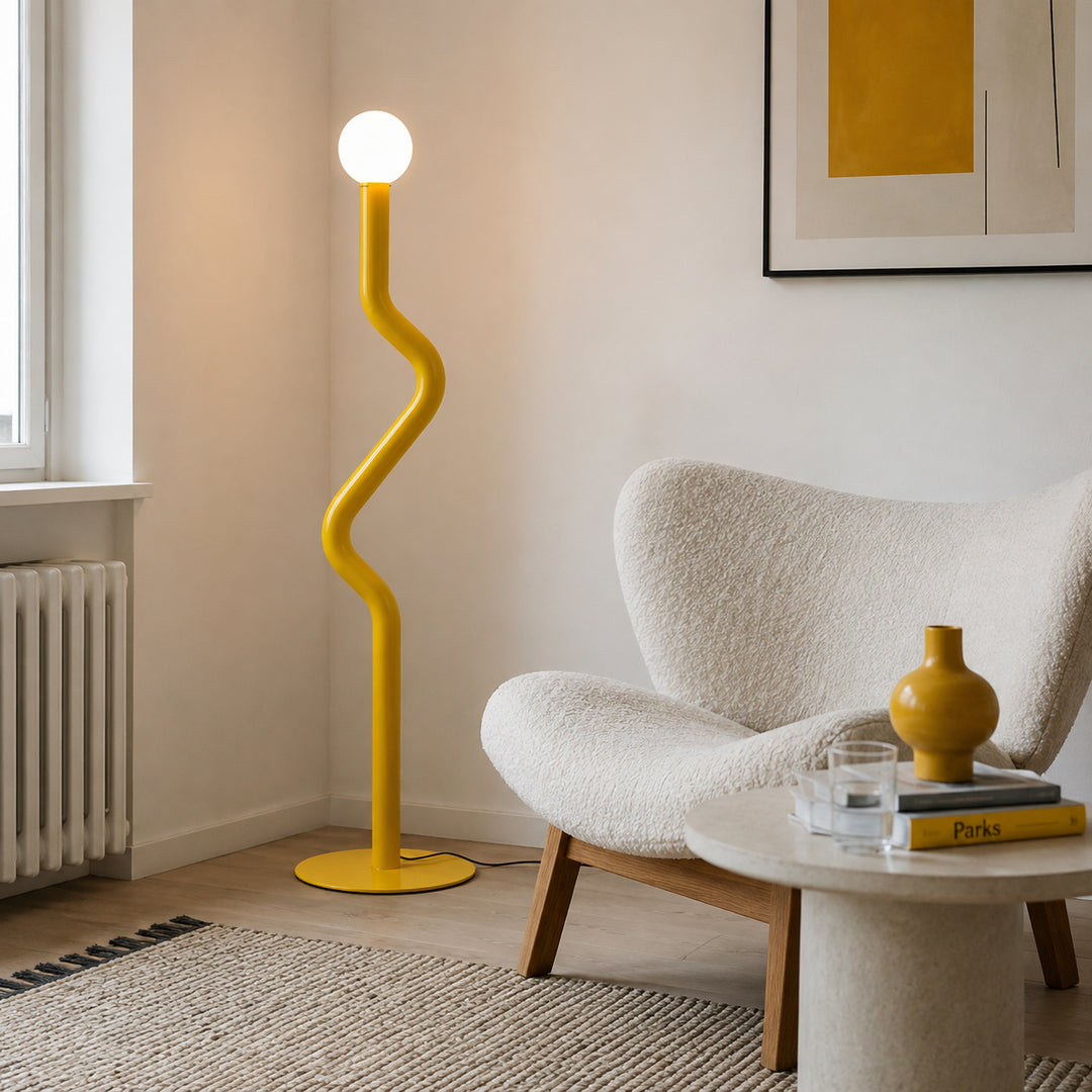 Zevorune Wavy Globe Floor Lamp 7